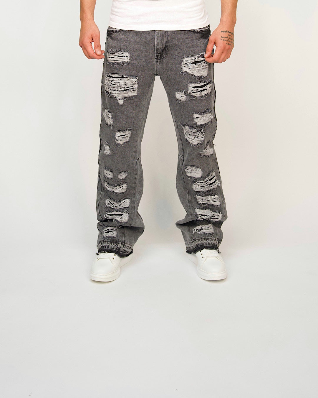 Extreme Distress Denim Jeans