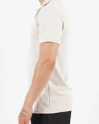 Slim Fit Ribbed Revere Beige Polo