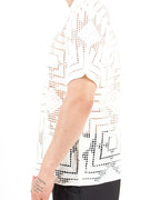 Open Stitch Square Crochet Knitted Shirt