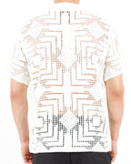 Open Stitch Square Crochet Knitted Shirt