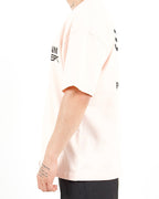 Oversized Saint Dept Logo Back Print Pink Tshirt
