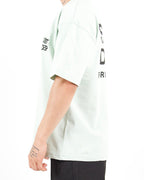 Oversized Saint Dept Logo Back Print Mint Tshirt