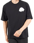 Oversized Lock Patch Black T-Shirt