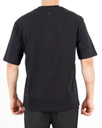 Oversized Lock Patch Black T-Shirt