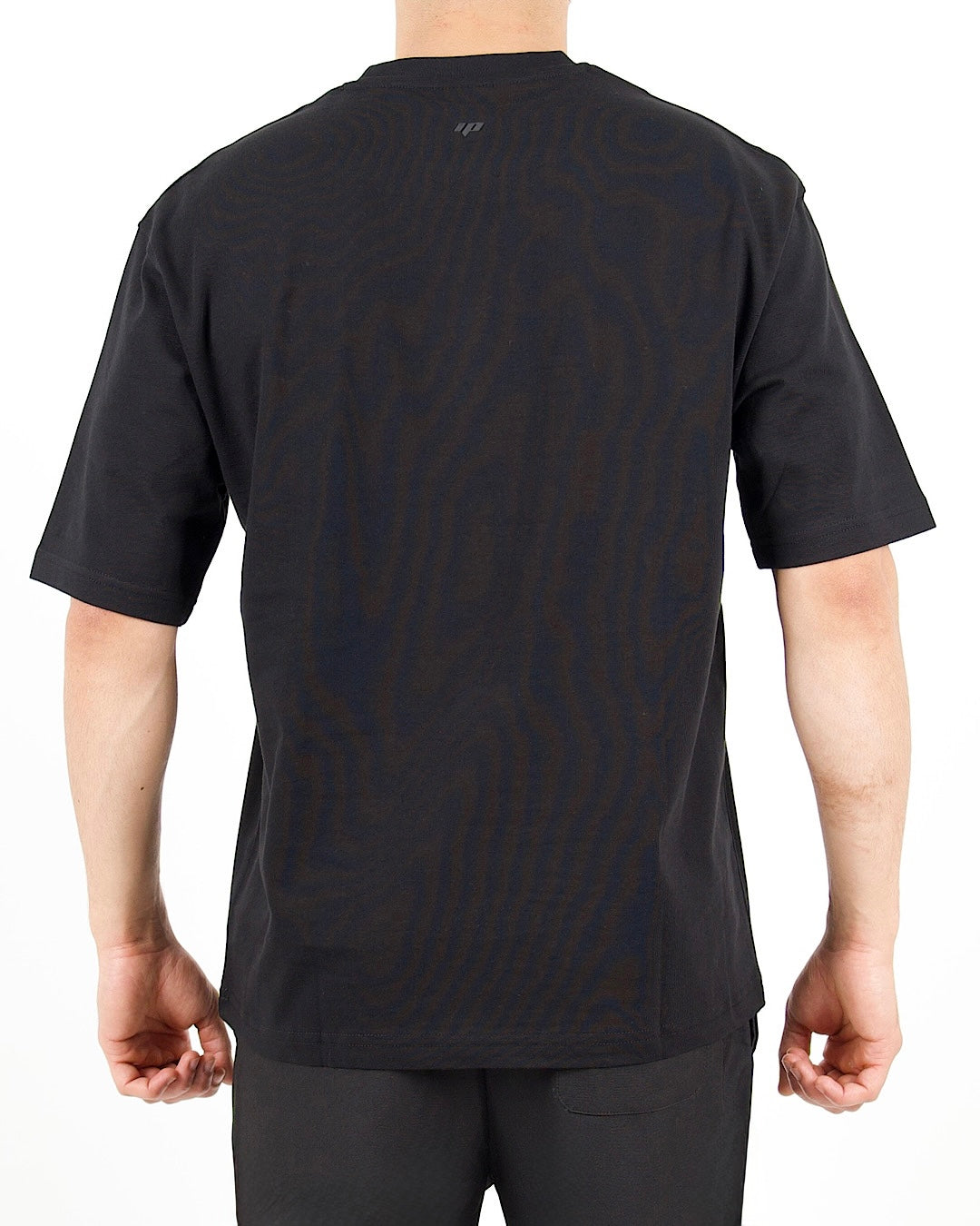 Oversized Lock Patch Black T-Shirt