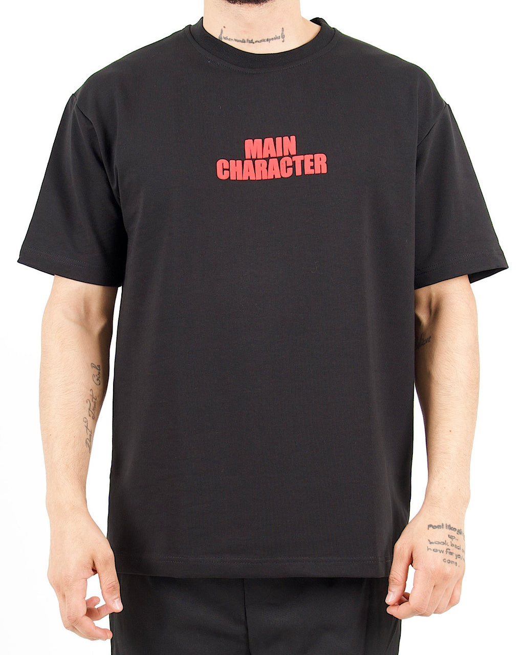 Relaxed Fit Cartoon Back Print T-Shirt