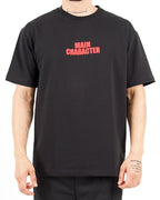 Relaxed Fit Cartoon Back Print T-Shirt