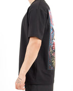 Relaxed Fit Cartoon Back Print T-Shirt