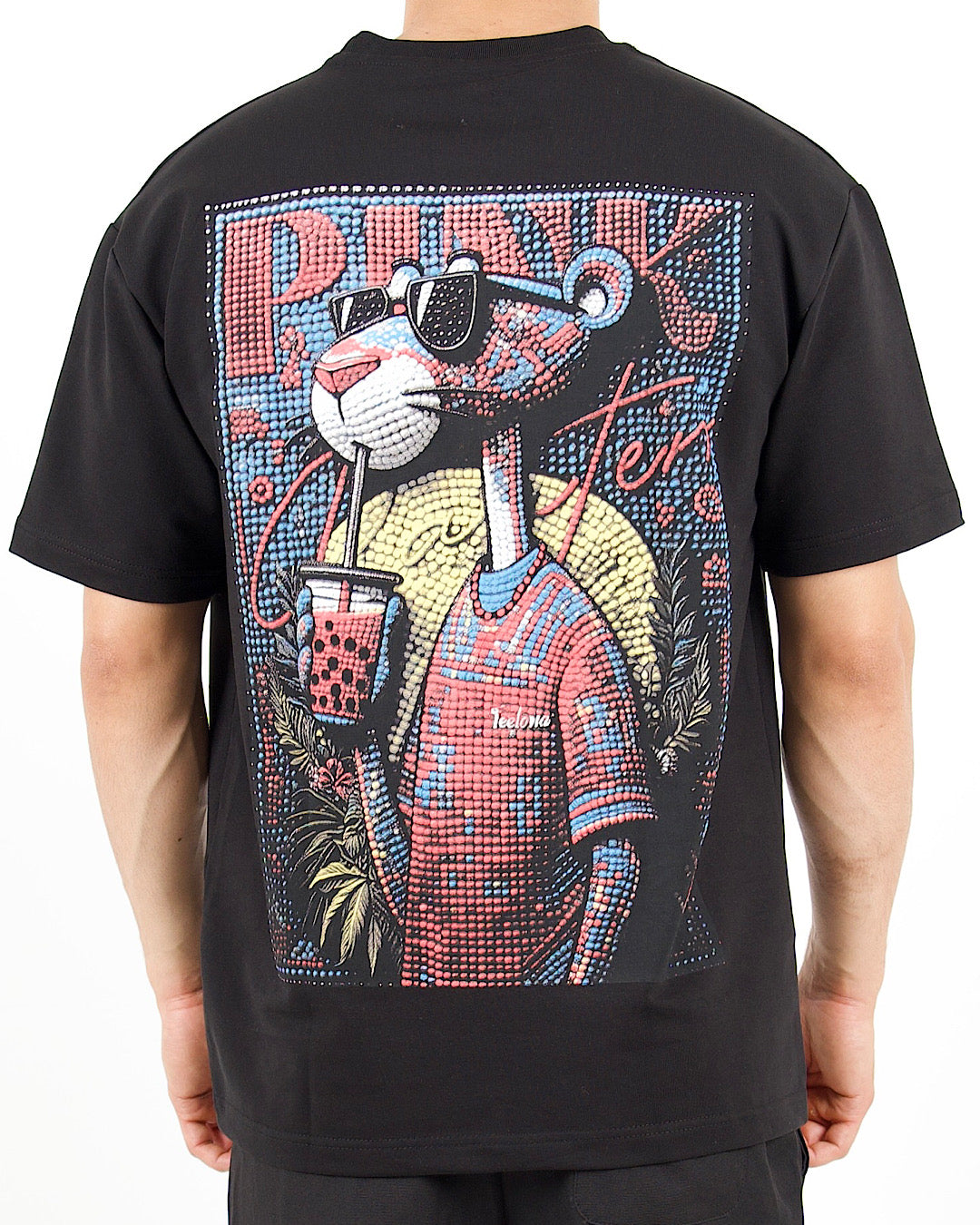 Relaxed Fit Cartoon Back Print T-Shirt