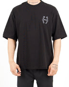 Renaissance Graphic Oversized Black T-Shirt