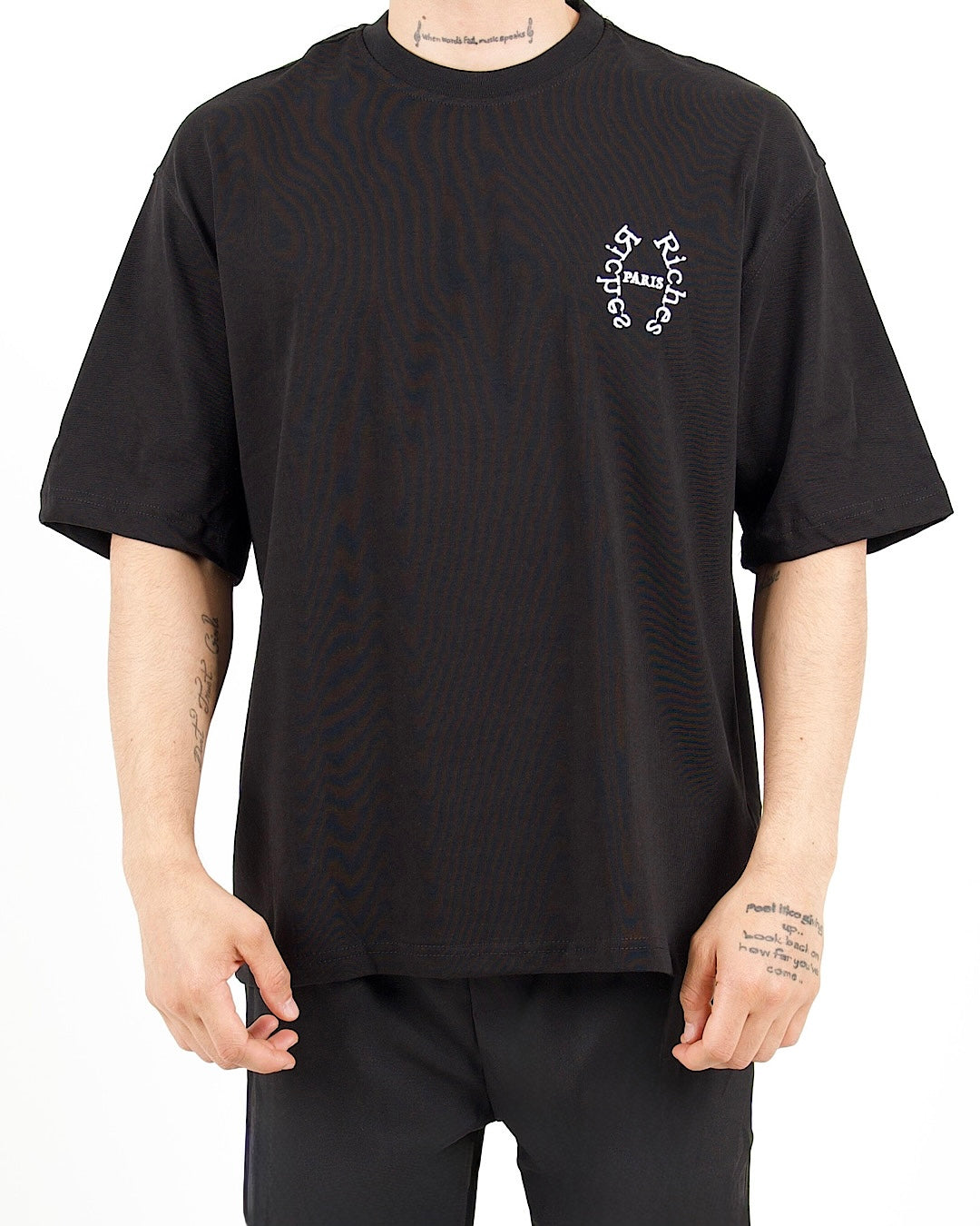 Renaissance Graphic Oversized Black T-Shirt