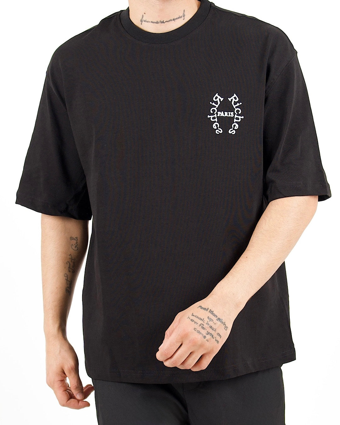 Renaissance Graphic Oversized Black T-Shirt