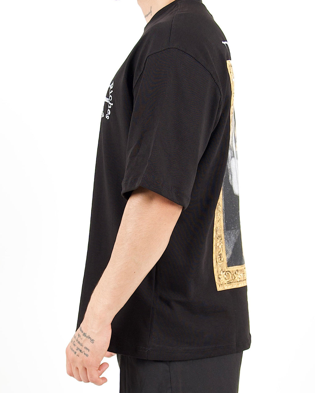 Renaissance Graphic Oversized Black T-Shirt