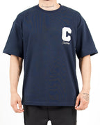 Oversized Varsity Patch Navy T-Shirt