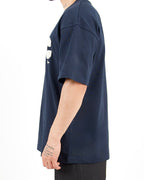 Oversized Varsity Patch Navy T-Shirt
