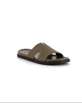 Textured Cross Strap Sandals