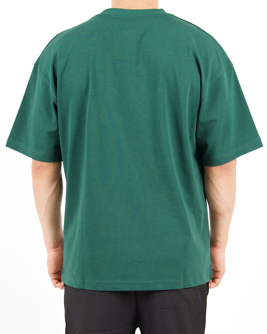 Oversized Varsity Patch Green T-Shirt