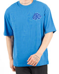 Oversized Lock Patch Blue T-Shirt