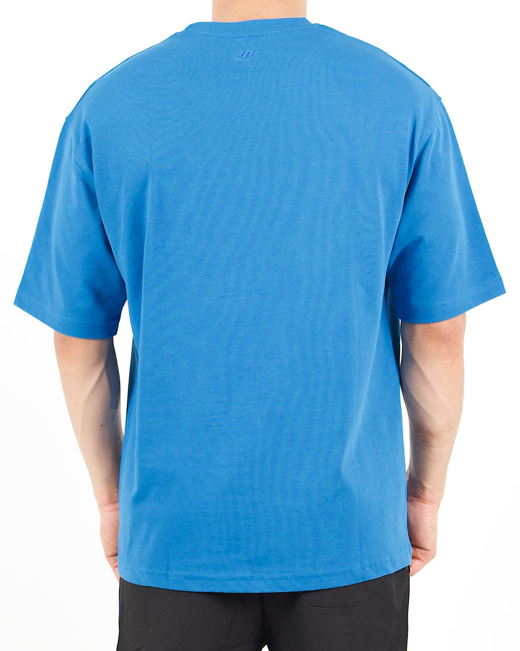 Oversized Lock Patch Blue T-Shirt