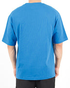 Oversized Lock Patch Blue T-Shirt