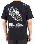 Sneaker Blueprint Graphic Black T-Shirt