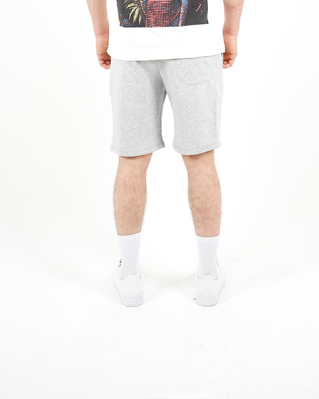 Relaxed Fit Grey Jersey Shorts