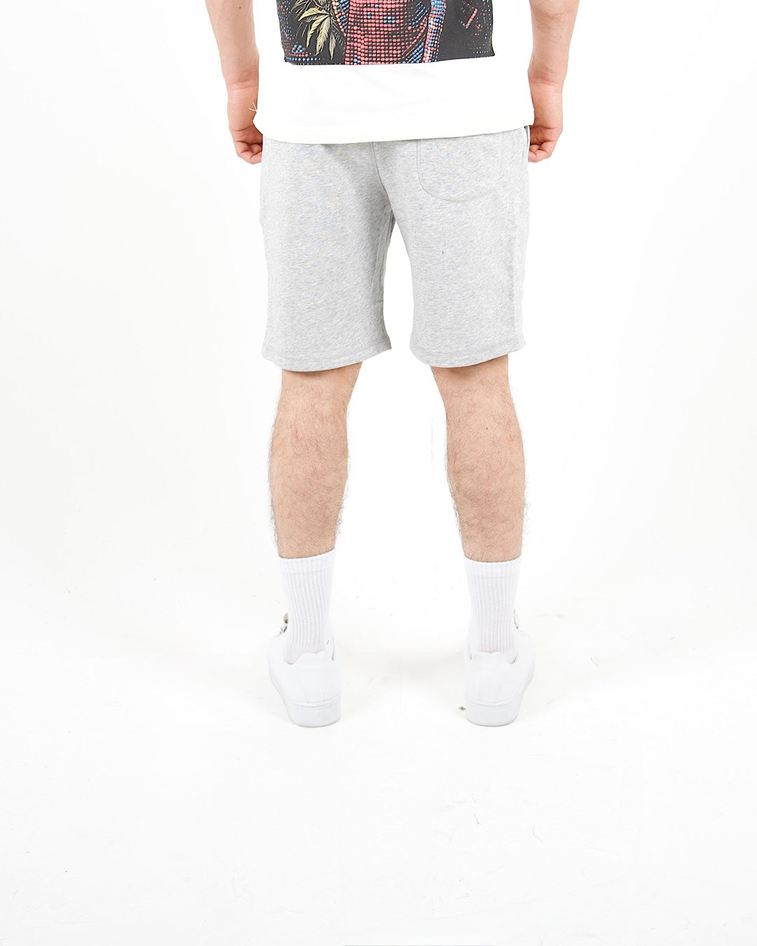 Relaxed Fit Grey Jersey Shorts