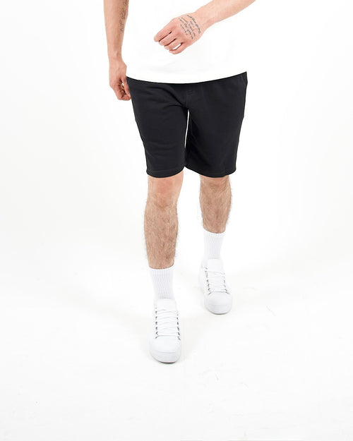Relaxed Fit Black Jersey Shorts