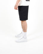 Relaxed Fit Black Jersey Shorts