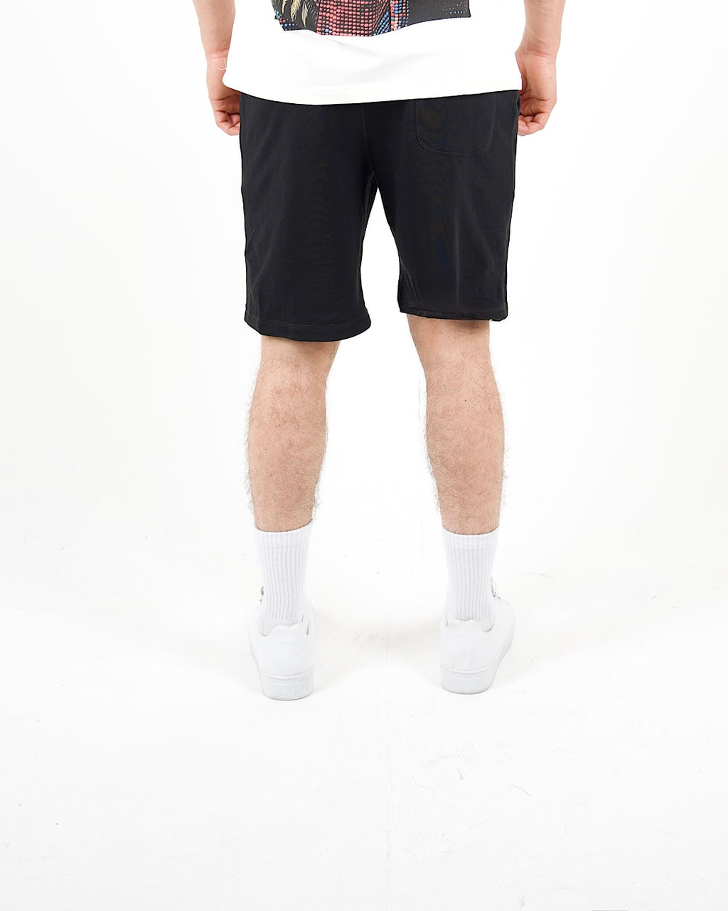 Relaxed Fit Black Jersey Shorts