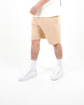 Relaxed Fit Camel Jersey Shorts