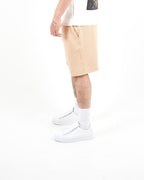 Relaxed Fit Camel Jersey Shorts