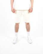 Relaxed Fit Beige Jersey Shorts
