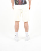 Relaxed Fit Beige Jersey Shorts