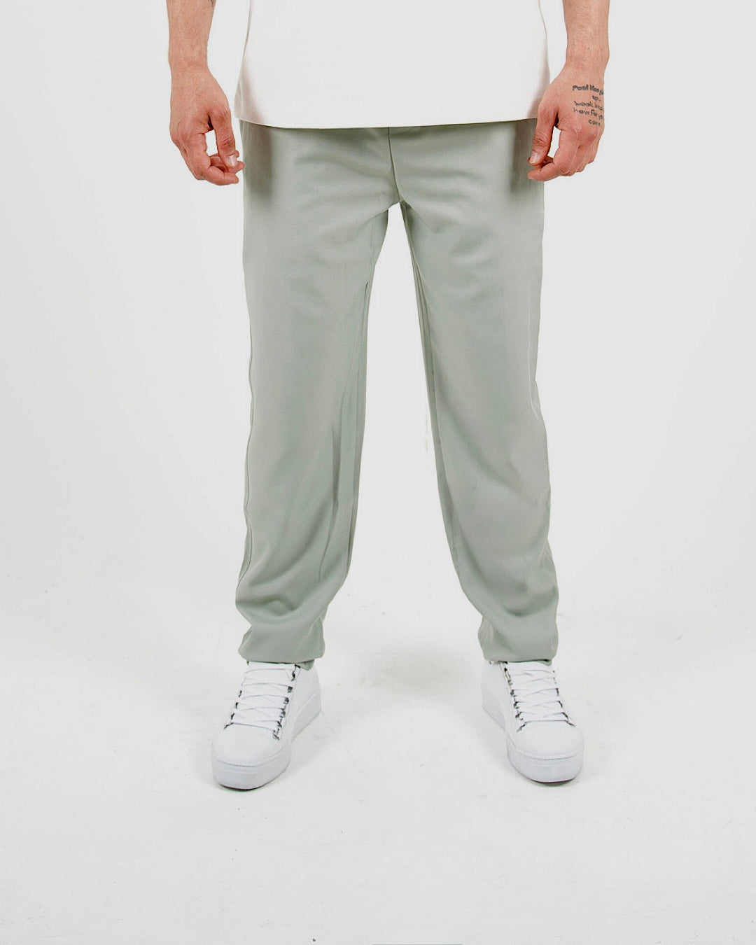 Tailored Sage Green Smart & Casual Trousers