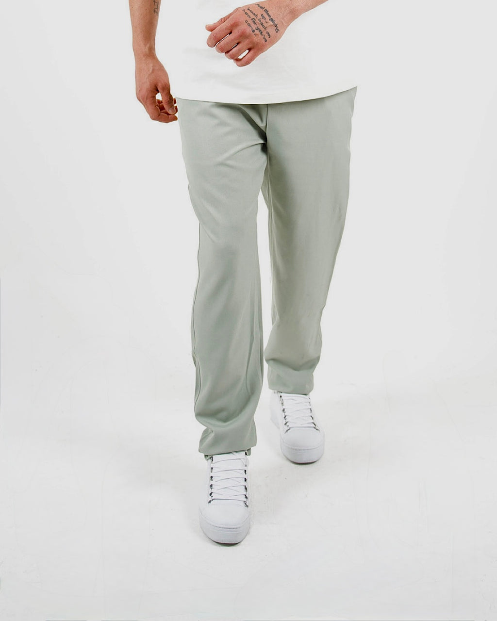Tailored Sage Green Smart & Casual Trousers