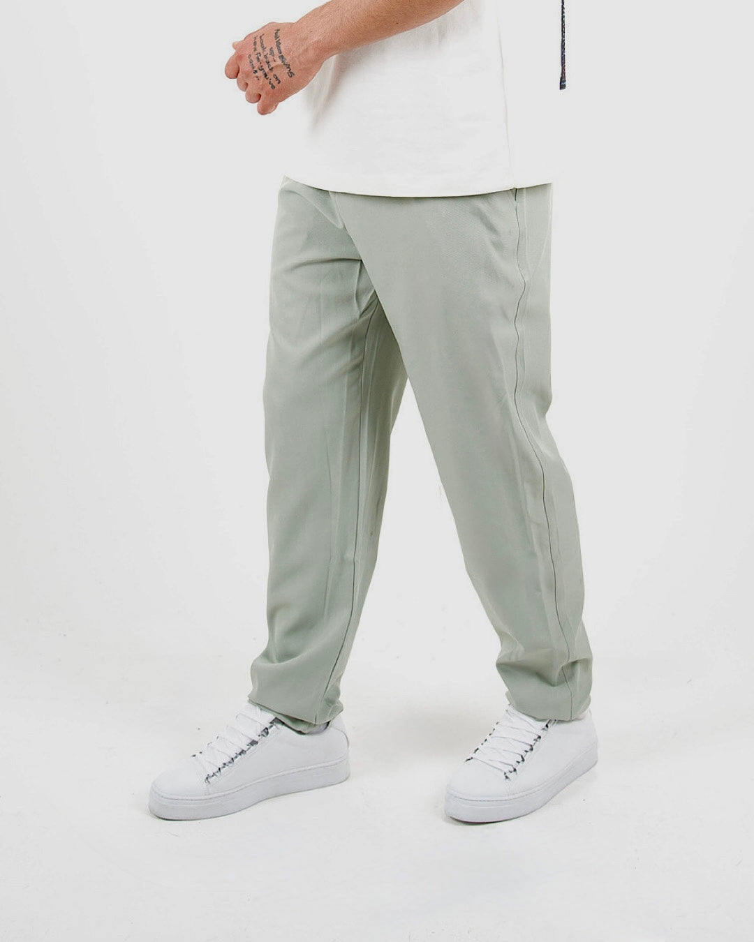 Tailored Sage Green Smart & Casual Trousers
