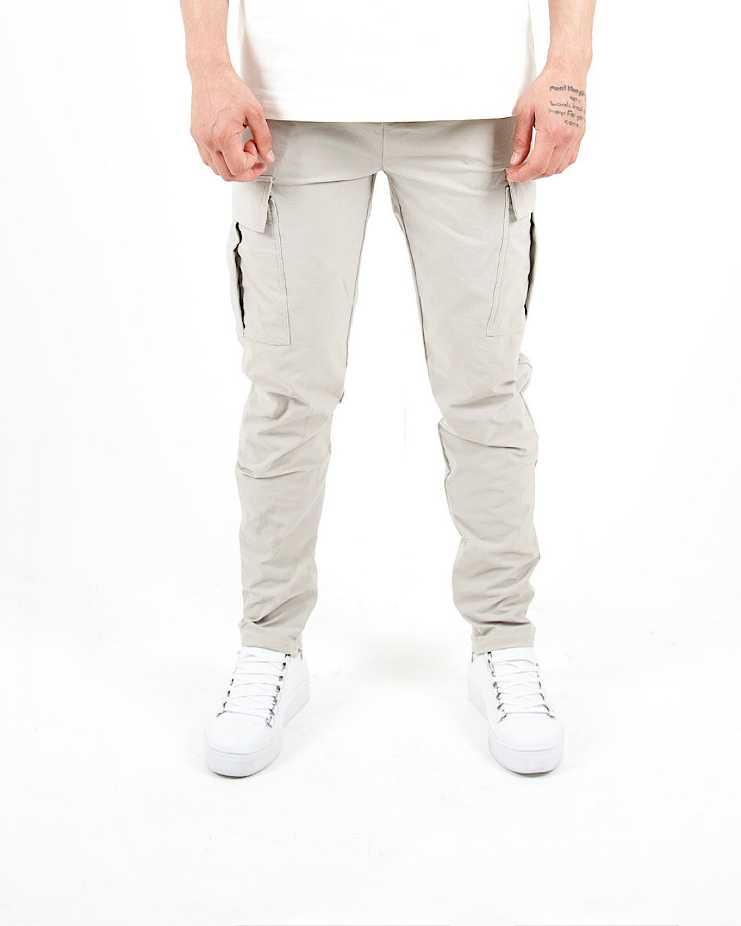 Slim Fit Stretch Cargo Trousers