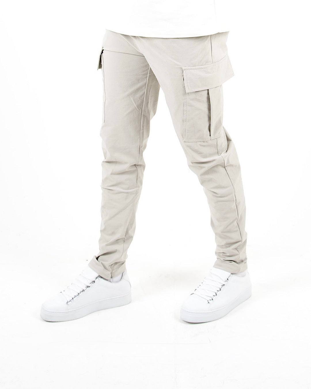 Slim Fit Stretch Cargo Trousers
