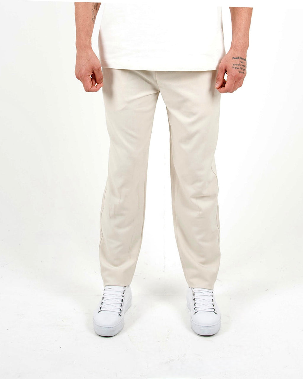 Tailored Beige Smart & Casual Trousers