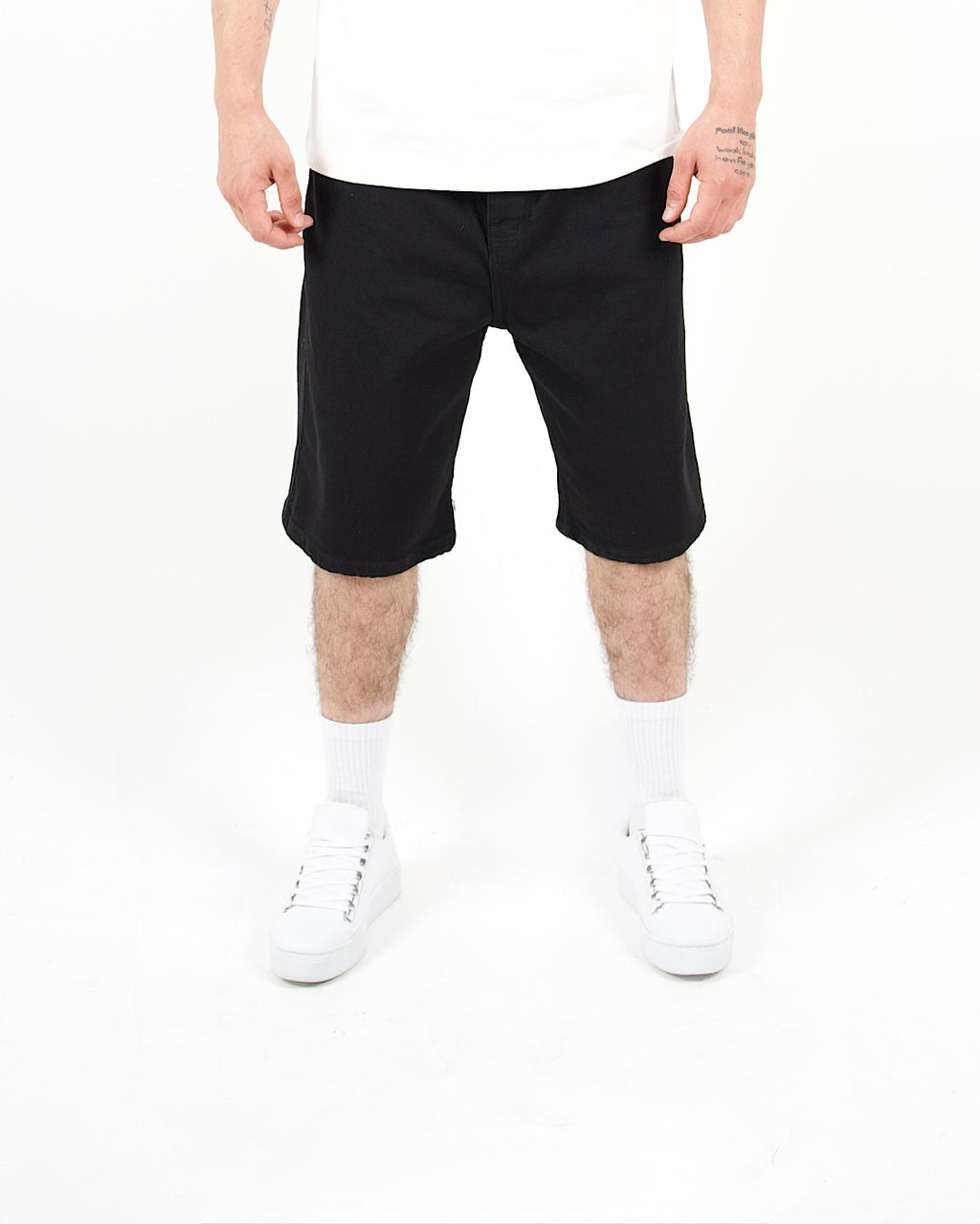 Demin Black Jorts