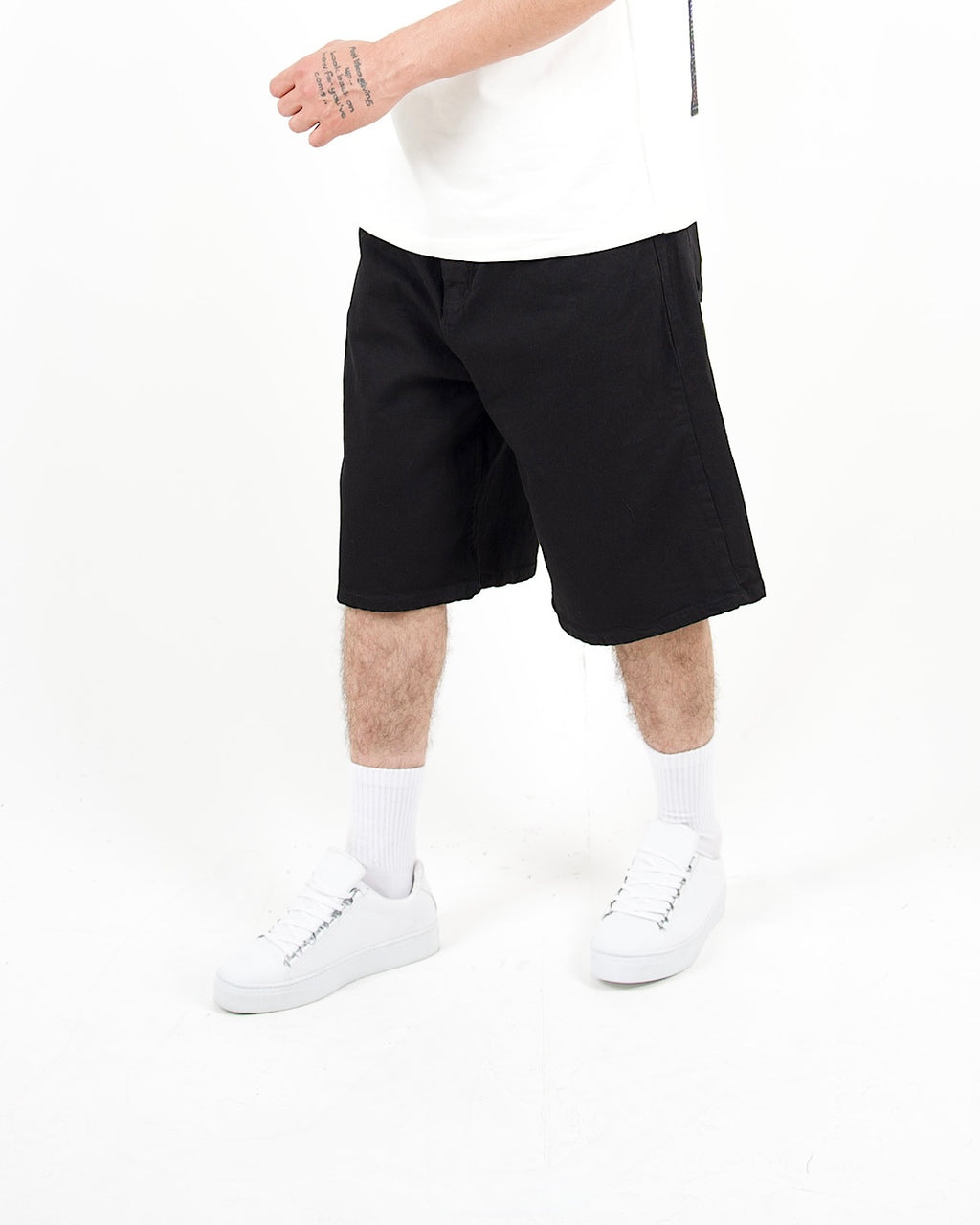 Demin Black Jorts
