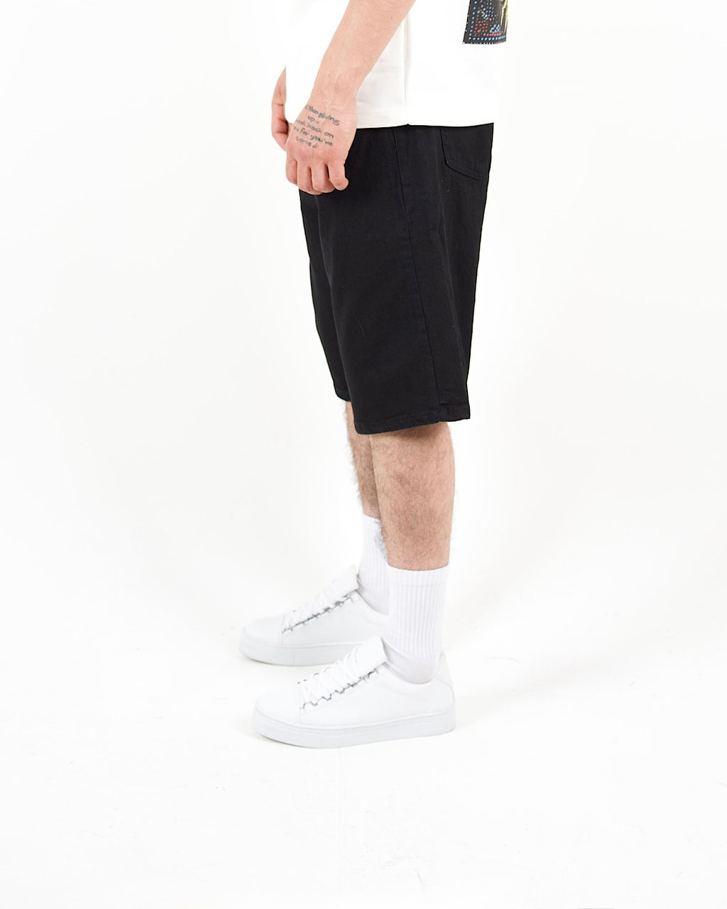 Demin Black Jorts