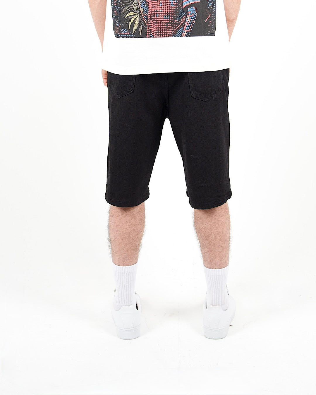 Demin Black Jorts