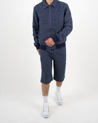 Patterned Bomber Jacket And Short Set
