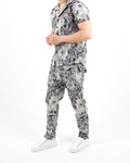 Monochrome Floral Shirt And Trouser Set