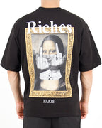 Renaissance Graphic Oversized Black T-Shirt