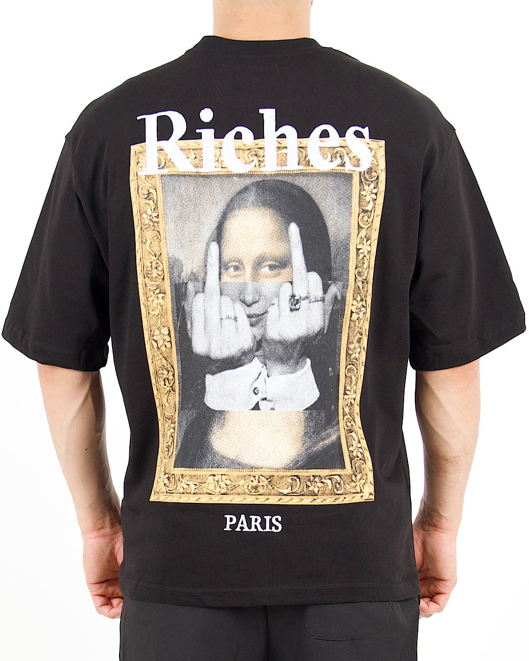 Renaissance Graphic Oversized Black T-Shirt