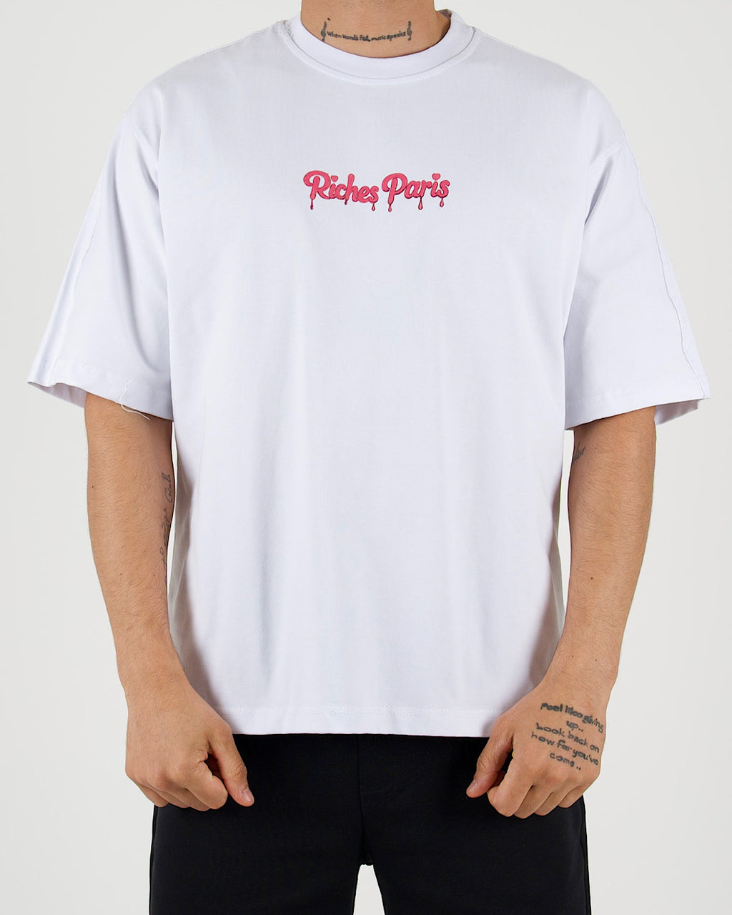Graffiti Pink Riches Paris Oversized T-Shirt