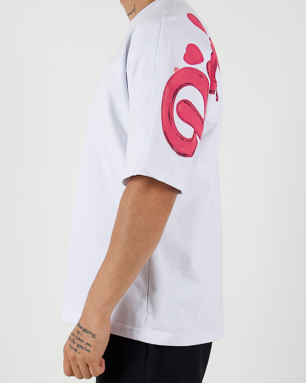 Graffiti Pink Riches Paris Oversized T-Shirt
